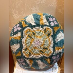 Anthropologie Jamea Woven Geometric Pillow~Indoor/Outdoor